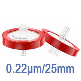 10PCS PTFE Syringe Filter 25mm Diameter 0.22um Pore Size Hydrophobic Non-sterile (Option: W13588693)