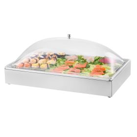 VEVOR Countertop Food Serving Display Container, 1 x 1 Pan Stainless Steel Food Serving Tray (Default: Default)